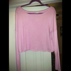 NWOT Garage Oh so soft Pink crop top